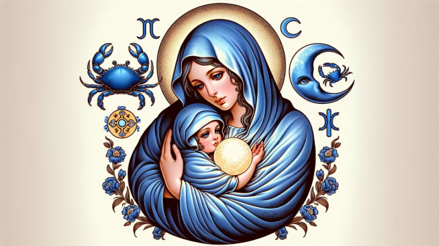 Numero 8 della Smorfia napoletana, 'a Maronna. &copy; Immagine creata con Dall-E