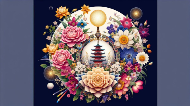 Numero 81 della Smorfia napoletana, 'e fiori. &copy; Immagine creata con Dall-E