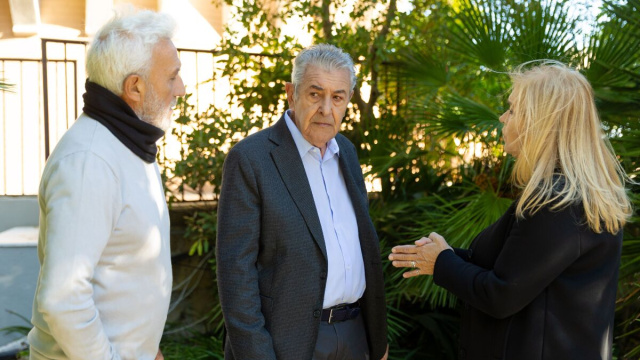 Patrizio Rispo, Marzio Honorato e Marina Giulia Cavalli. &copy; Immagine Rai