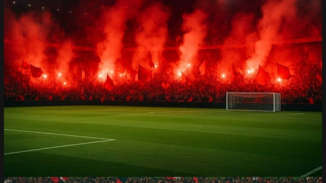 Titosi allo stadio @ immagine creata con I.A.