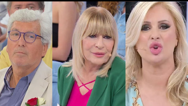 Mario Lenti, Gemma Galgani e Tina Cipollari &copy; Canale 5.
