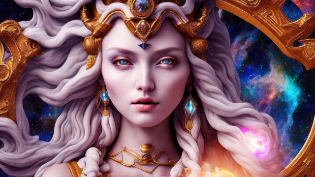 Dea con gli occhi azzurri &copy; Immagine Pixabay.