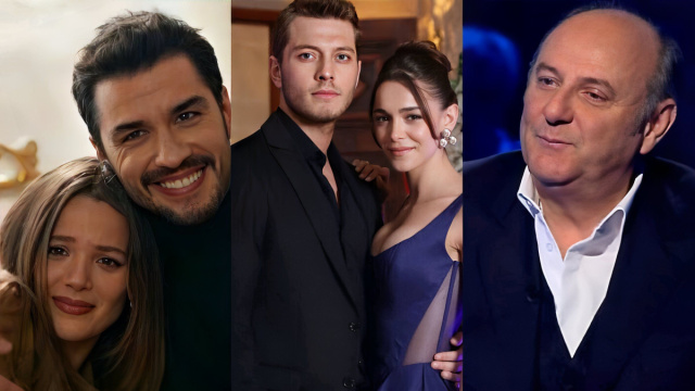 Sevilay, Nuh, Cihan, Melek e Gerry Scotti - screenshot &copy; La notte nel cuore / &copy; Canale 5.