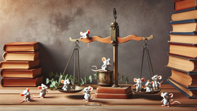 Numero 11 della Smorfia napoletana, 'e surice. &copy; Immagine creata con Dall-E