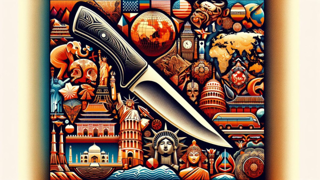 Numero 41 della Smorfia napoletana, 'o curtiello. &copy; Immagine creata con Dall-E