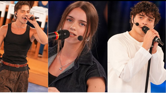 In foto Plasma, Flavia e Gard, allievi di Amici &copy; Mediaset