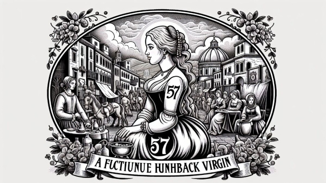 Numero 57 della Smorfia napoletana, 'o scartellato. &copy; Immagine creata con Dall-E