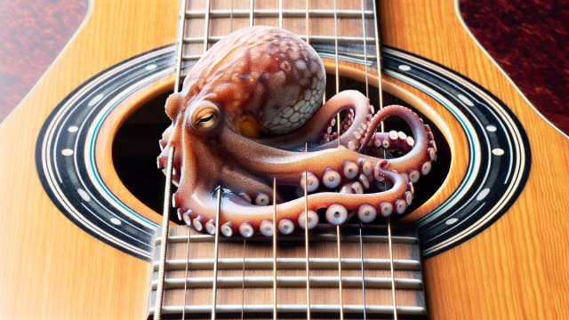 Numero 67 della Smorfia napoletana, 'o purpo per il segno Cancro. &copy; Immagine creata con Dall-E