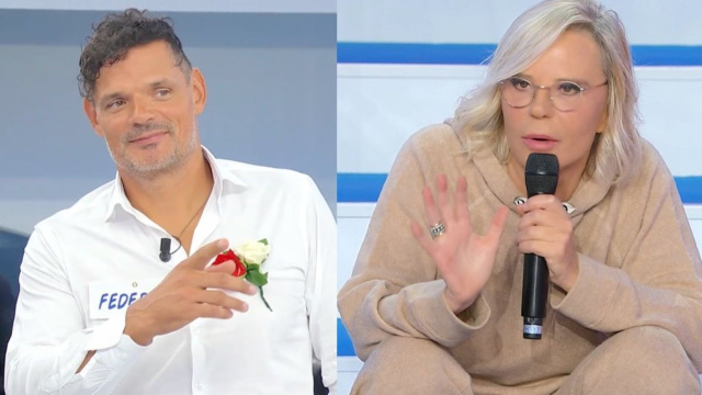 Federico Mastrostefano e Maria De Filippi &copy; Canale 5.