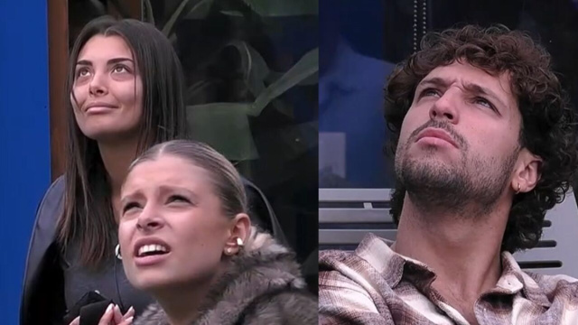 Grazia Kendi, Giulia Soponariu e Mattia Scudieri &copy; Grande Fratello / Mediaset.