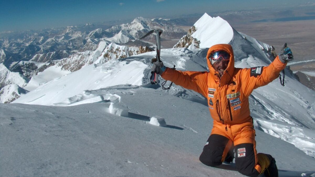 Simone Moro &copy; Immagine Facebook, profilo dell'alpinista