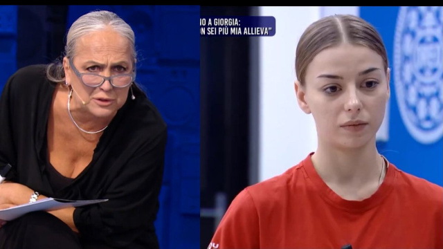 Alessandra Celentano e Giorgia ad Amici &copy; Canale 5.