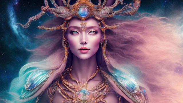 Dea con i capelli lunghi &copy; Immagine Pixabay.