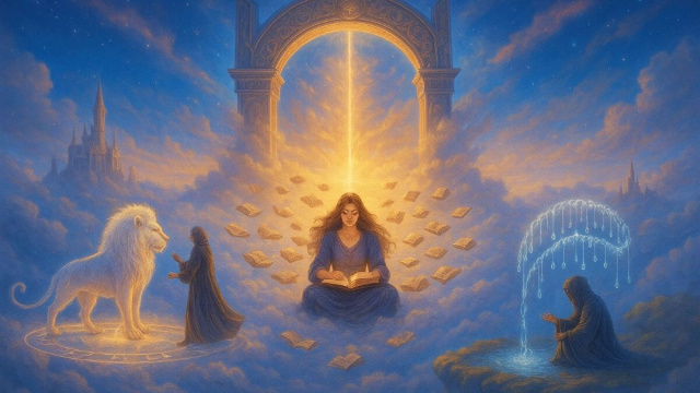 Immagine fantastica con simboli arcani - &copy; Copilot IA.