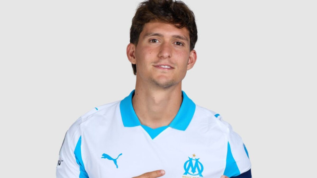 Leonardo Balerdi, difensore del Marsiglia. Foto &copy; UEFA