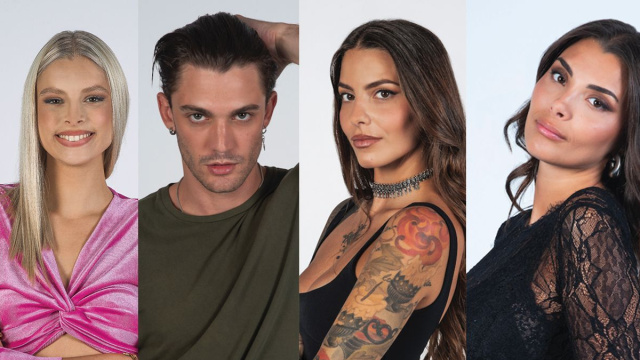 In foto Giulia, Jonas, Anita e Grazia, finalisti del Grande Fratello &copy; Mediaset.