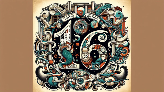 Numero 16 della Smorfia napoletana per il segno Pesci. &copy; Immagine creata con Dall-E