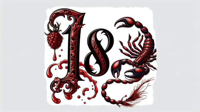 Numero 18 della Smorfia napoletana, 'o sanghe. &copy; Immagine creata con Dall-E