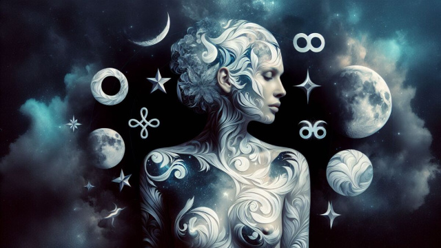 Numero 21 della Smorfia napoletana, 'a femmena annura per il Cancro. &copy; Immagine creata con Dall-E