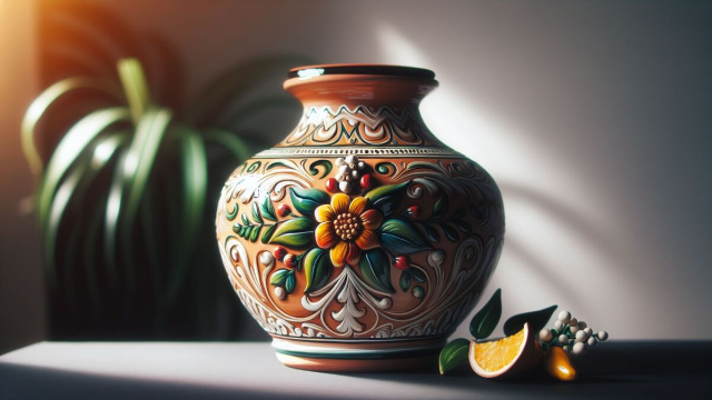 Numero 7 della Smorfia napoletana, 'o vaso di creta. &copy; Immagine creata con Dall-E