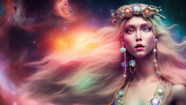 Dea con i capelli lunghi &copy; Immagine Pixabay.