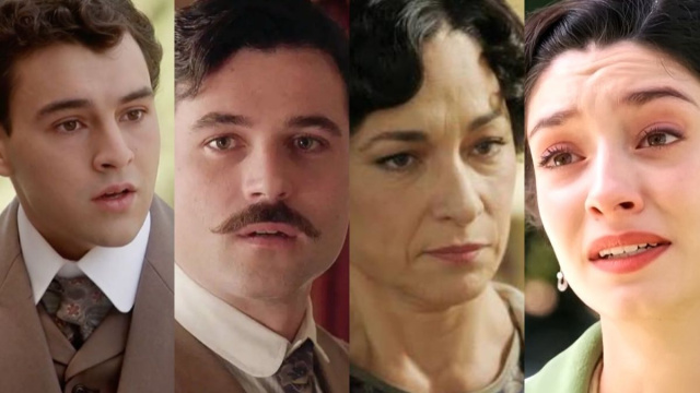 Curro, Manuel, Leocadia e Angela - screenshot &copy; La Promessa.