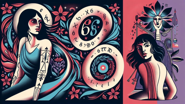 Numero 66 della Smorfia napoletana, 'e ddoje zetelle, per il Sagittario. &copy; Immagine creata con Dall-E