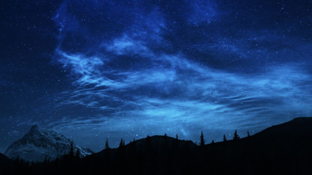Paesaggio notturno di montagna. &copy; pixabay.com.