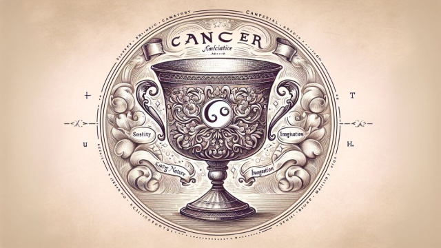 Numero 7 della Smorfia napoletana, 'o vaso per il Cancro. &copy; Immagine creata con Dall-E