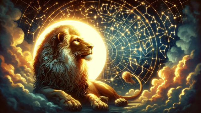Numero 72 della Smorfia napoletana, la 'maraviglia' per il Leone. &copy; Immagine creata con Dall-E