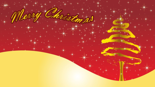 Albero di Natale con scritta "Merry Christmas" (&copy;pixabay.com)