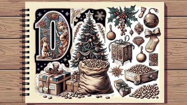 Numero 10 della Smorfia napoletana, 'e fasule per il Capricorno. &copy; Immagine creata con Dall-E