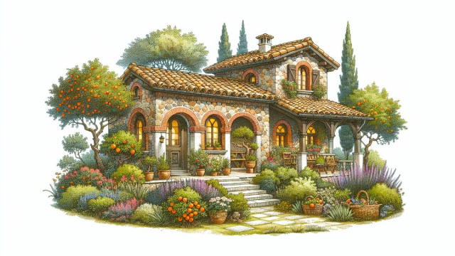 Numero 31 della Smorfia napoletana, 'o patrone 'e casa. &copy; Immagine creata con Dall-E