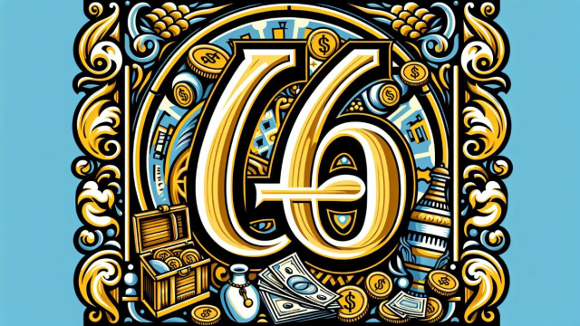 Numero 46 della Smorfia napoletana, 'e denare. &copy; Immagine creata con Dall-E