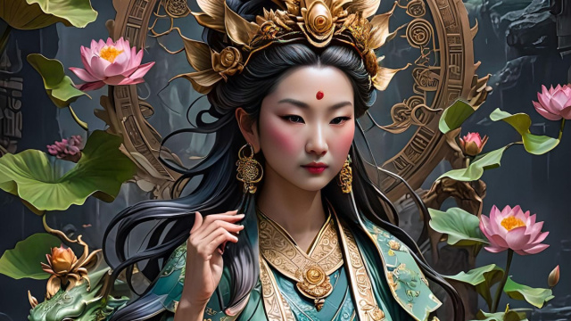 Donna cinese nobile AI &copy; Immagine di Pixabay