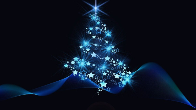 Albero di Natale stilizzato - &copy; Pixabay IA.