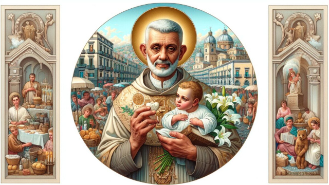 Numero 13 della Smorfia napoletana, Sant'Antonio per il Leone. &copy; Immagine creata con Dall-E