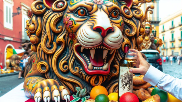 Numero 45 della Smorfia napoletana, o vino bbuono. &copy; Immagine creata con Dall-E