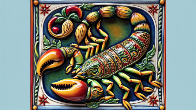 Numero 46 della Smorfia napoletana, lo Scorpione e il denaro. &copy; Immagine creata con Dall-E