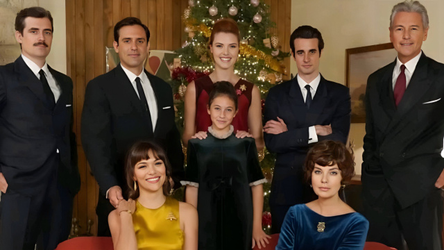 Tancredi, Enrico, Odile, Ettore, Umberto, Marta, Anita e Adelaide &ndash; screenshot &copy; Rai.