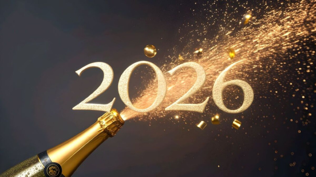 Bottiglia di spumante e buon 2026 (&copy;pixabay.com)