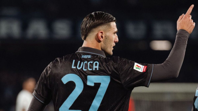 Lorenzo Lucca, attaccante del Napoli. Foto &copy; Napoli