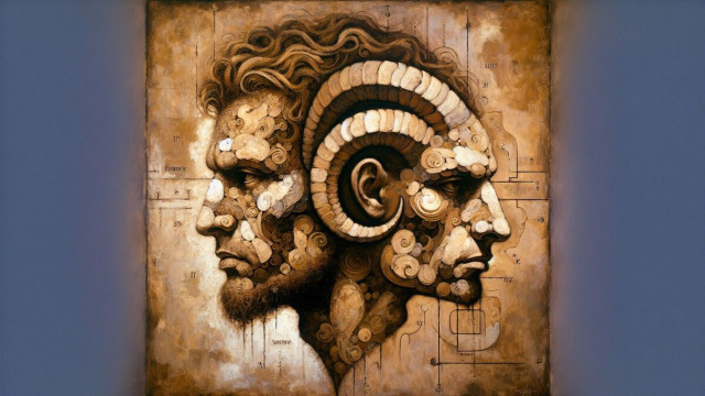 Numero 71 della Smorfia napoletana, uomo di merda per il Capricorno. &copy; Immagine creata con Dall-E