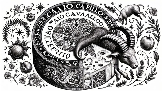 Numero 88 della Smorfia napoletana, 'e casecavalle. &copy; Immagine creata con Dall-E