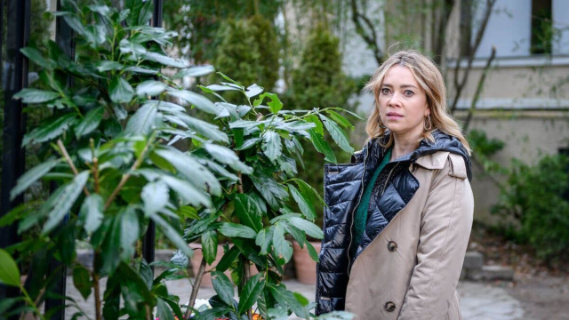 Greta in una scena di Tempesta d'amore &copy; Mediaset.