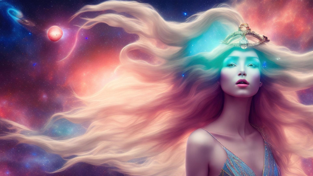 Dea con i capelli lunghi &copy; Immagine Pixabay