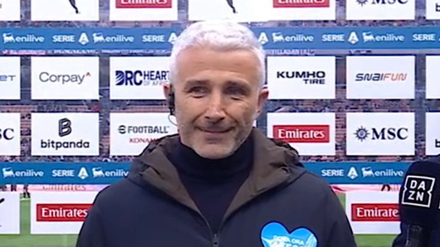Alberto Bertolini, vice allenatore del Verona (DAZN).