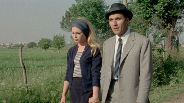 Una scena de il disprezzo di Jean Luc Godard