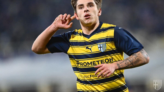 Adrian Bernab&eacute; del Parma, foto Parma Calcio.