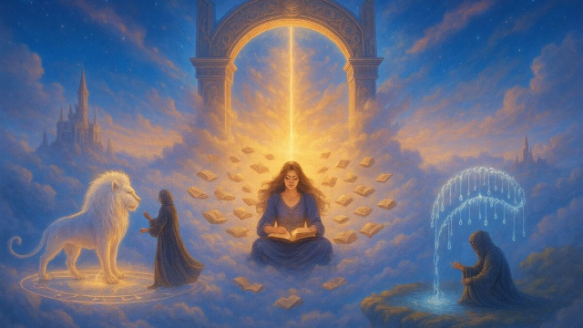 Immagine fantastica con simboli arcani - &copy; Copilot IA.